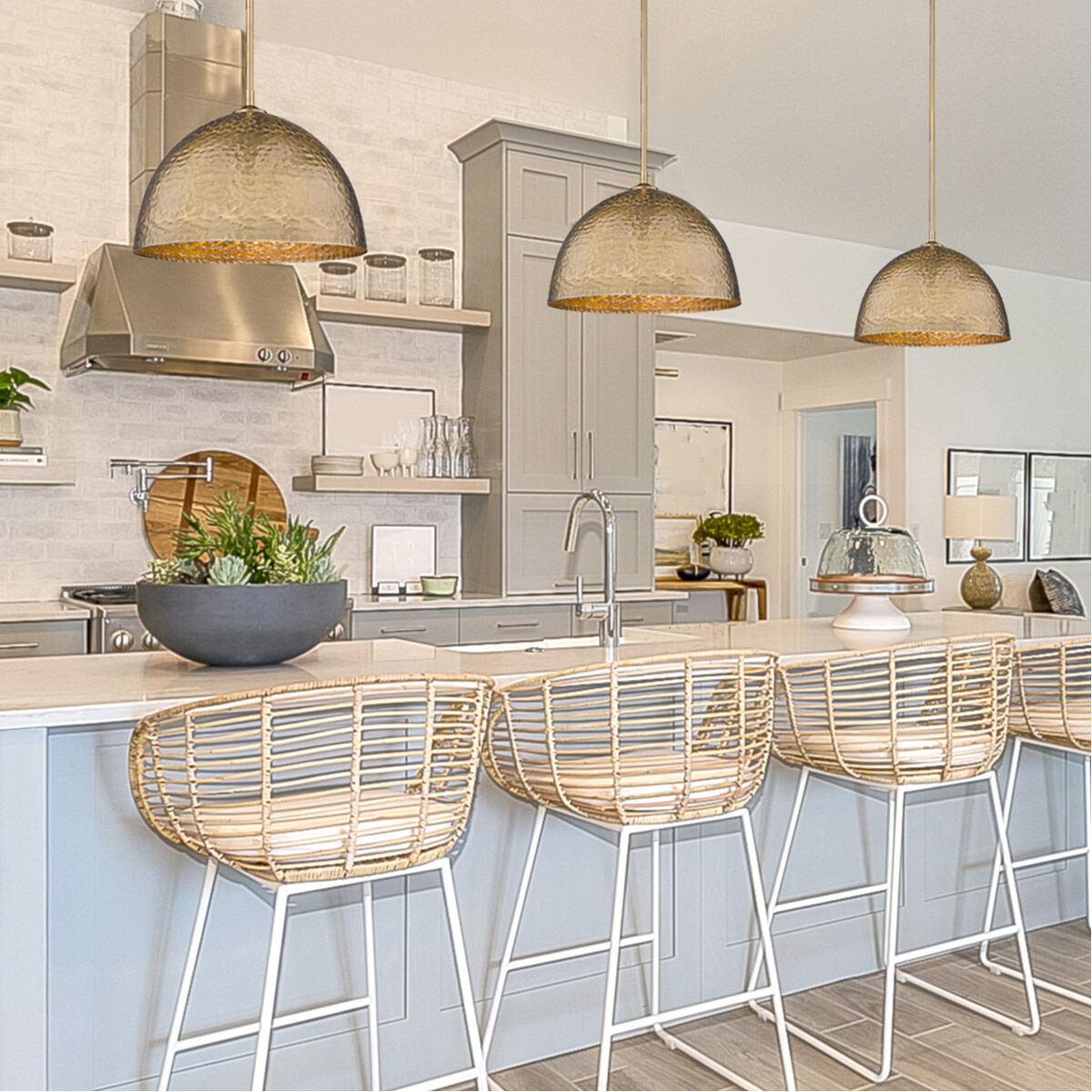 Brass pendant top ceiling light